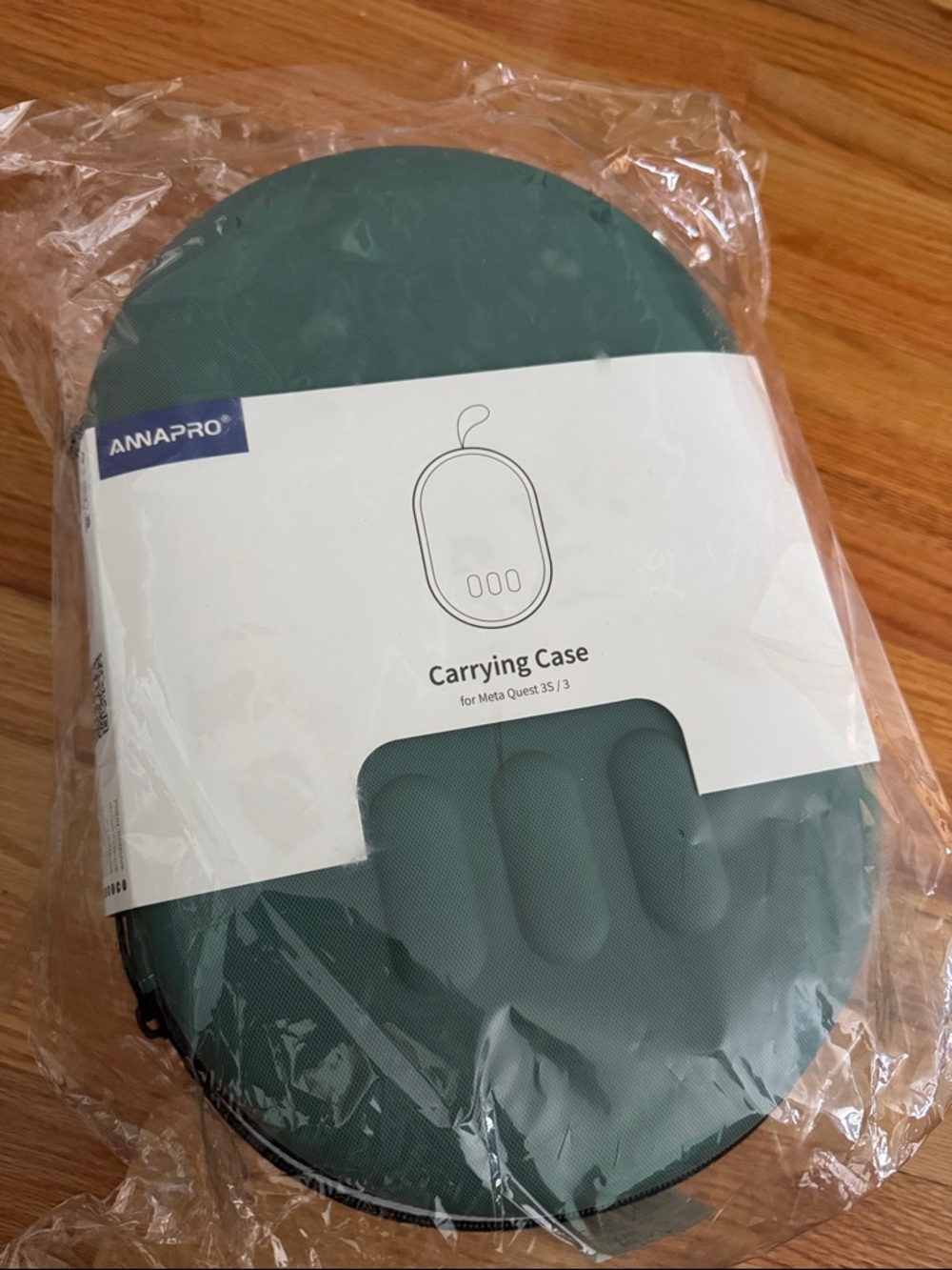 Teal Green Protective Carry Case for Meta Quest VR set. New